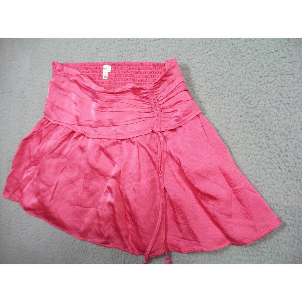 Aerie Skirt Womens Size Small Pink Uptown Mini Smocked Waistband Ruched NWT - Picture 3 of 12